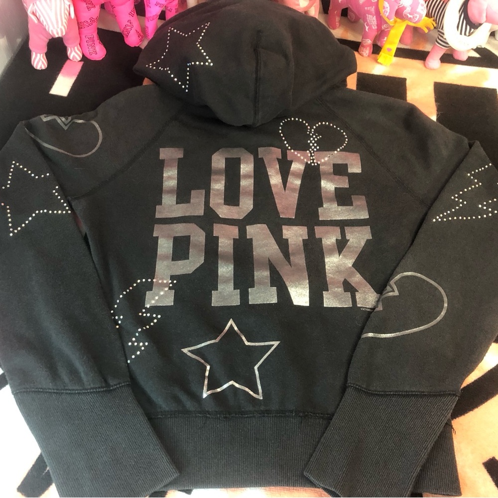 Rare 2009 PINK Victoria Secret Y2K Iridescent Hoodie
